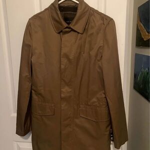 Zara Men's Tan Trench Coat size M